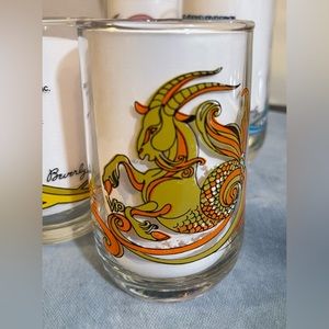 Vintage Capricorn Drinking Glass Beverly